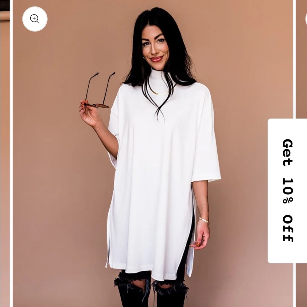 Dressed in LALA Icon Mock Neck Top